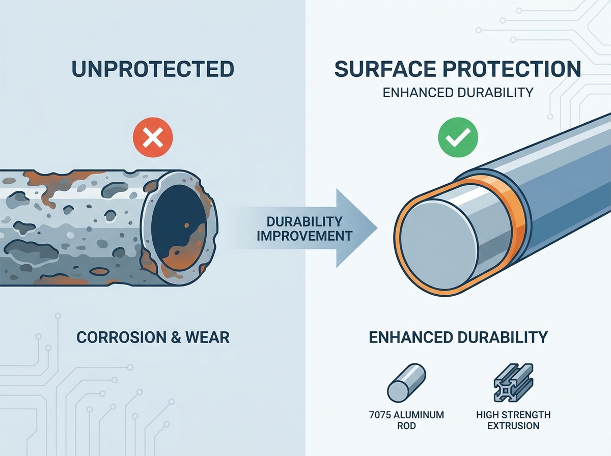 7000 series aluminum surface protection