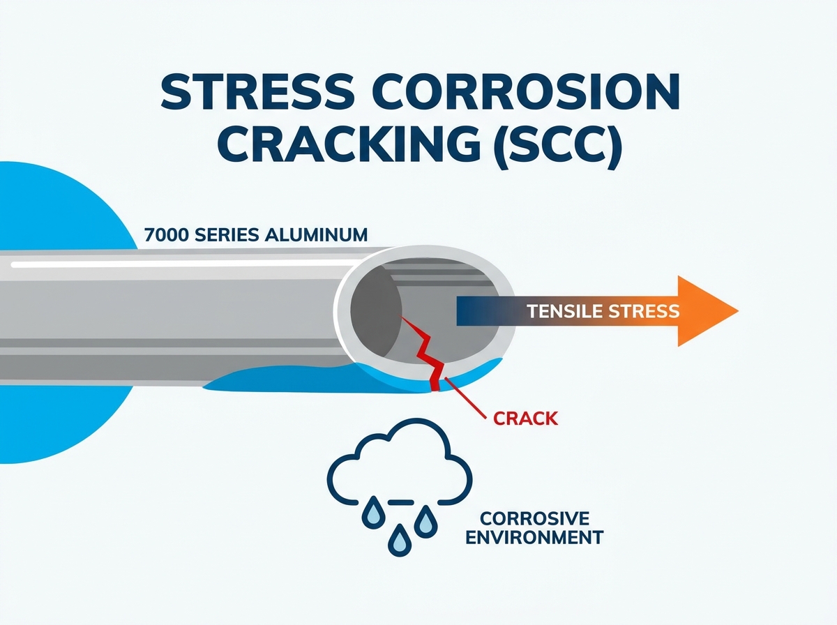 7000 series aluminum stress corrosion cracking mitigation