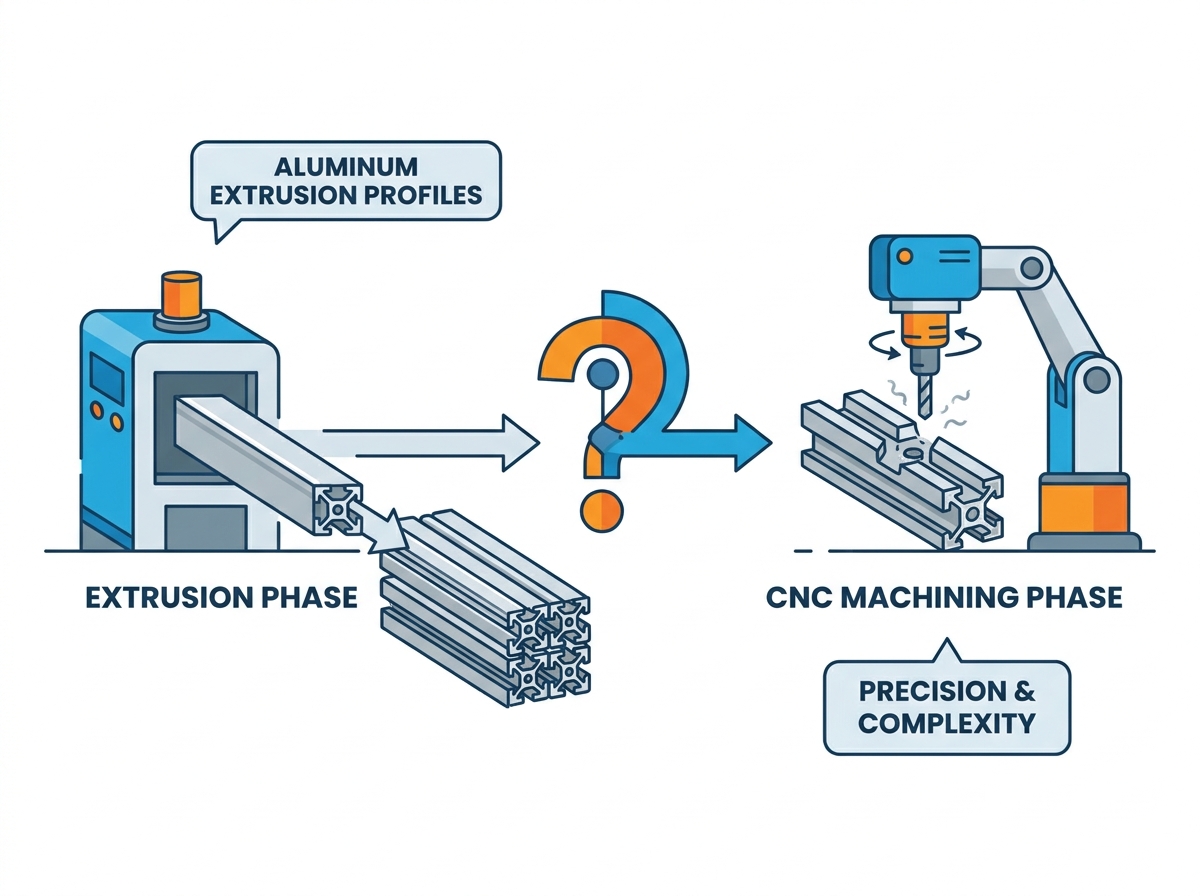 Aluminum Extrusion Profiles CNC Machining